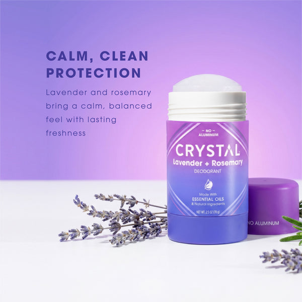 Magnesium Enriched Deodorant Lavender + Rosemary – CRYSTAL™ Deodorant