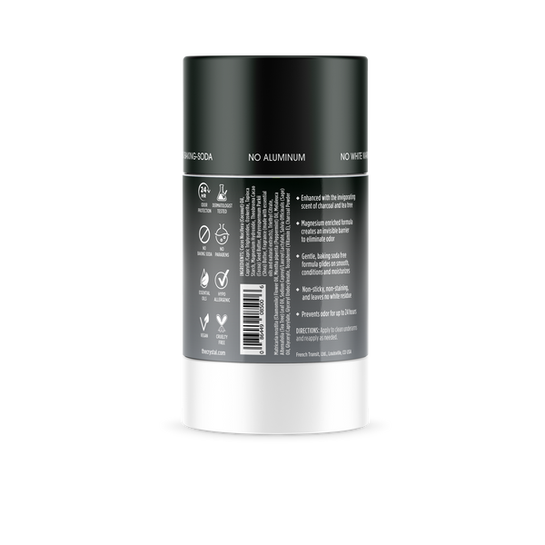 Magnesium Enriched Deodorant Charcoal + Tea Tree CRYSTAL™ Deodorant