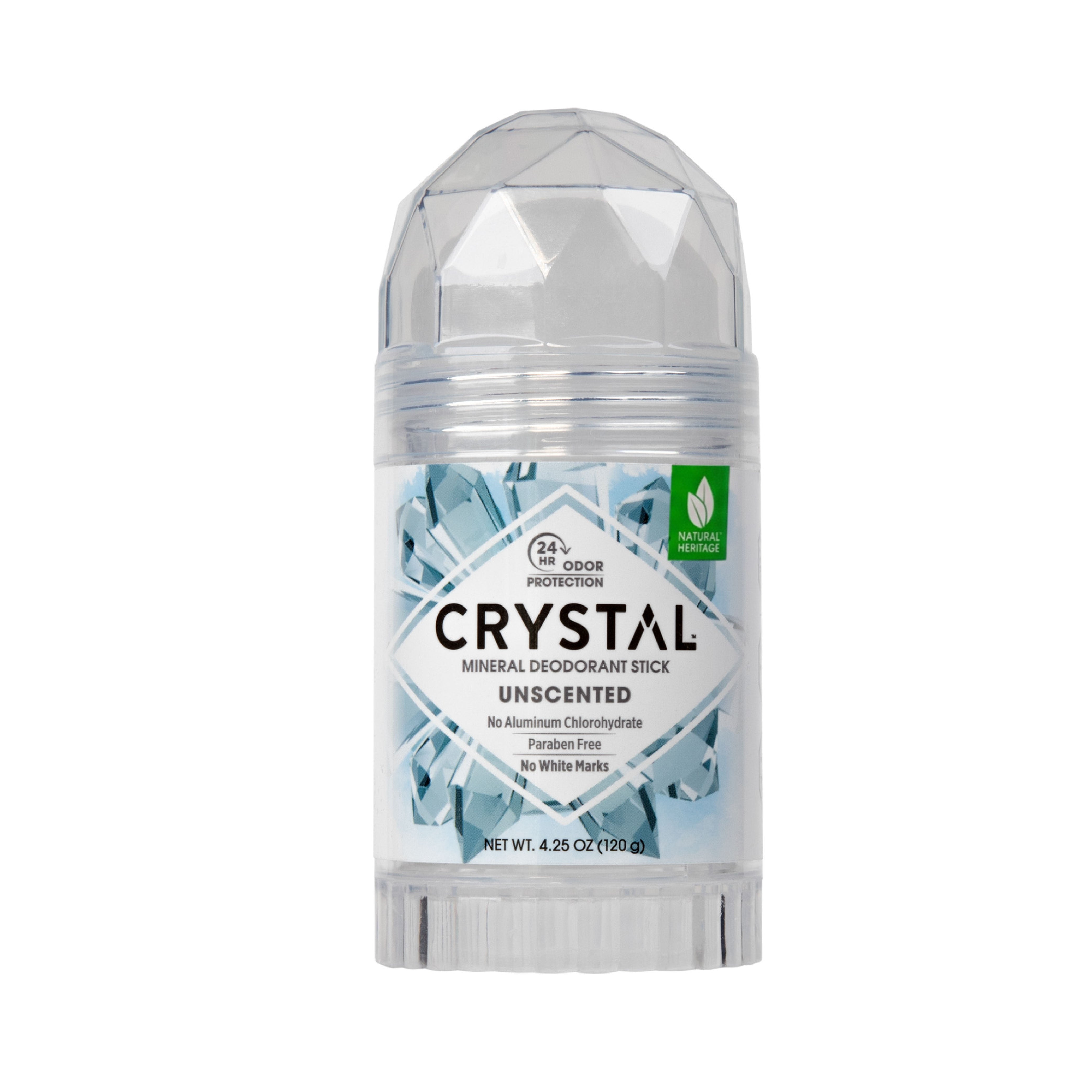 Crystal Mineral Stick on white background.