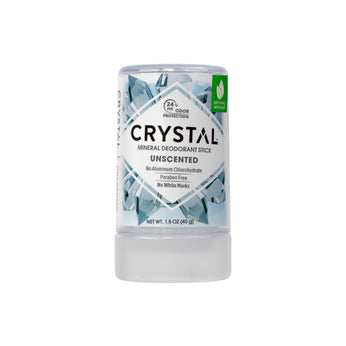 Crystal Mineral Travel Stick on white background.