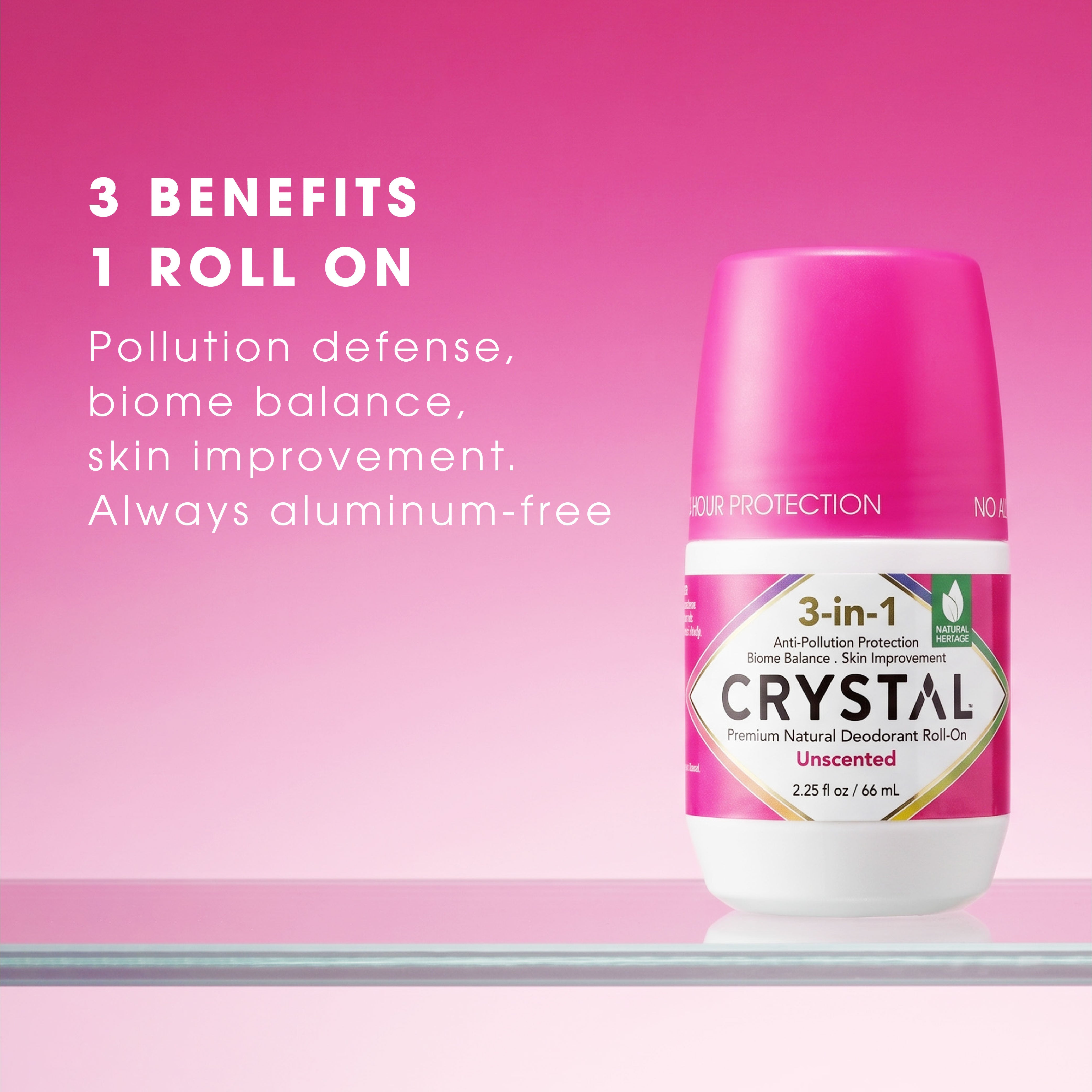 3-in-1 BioHealth Deodorant Roll-on - Unscented
