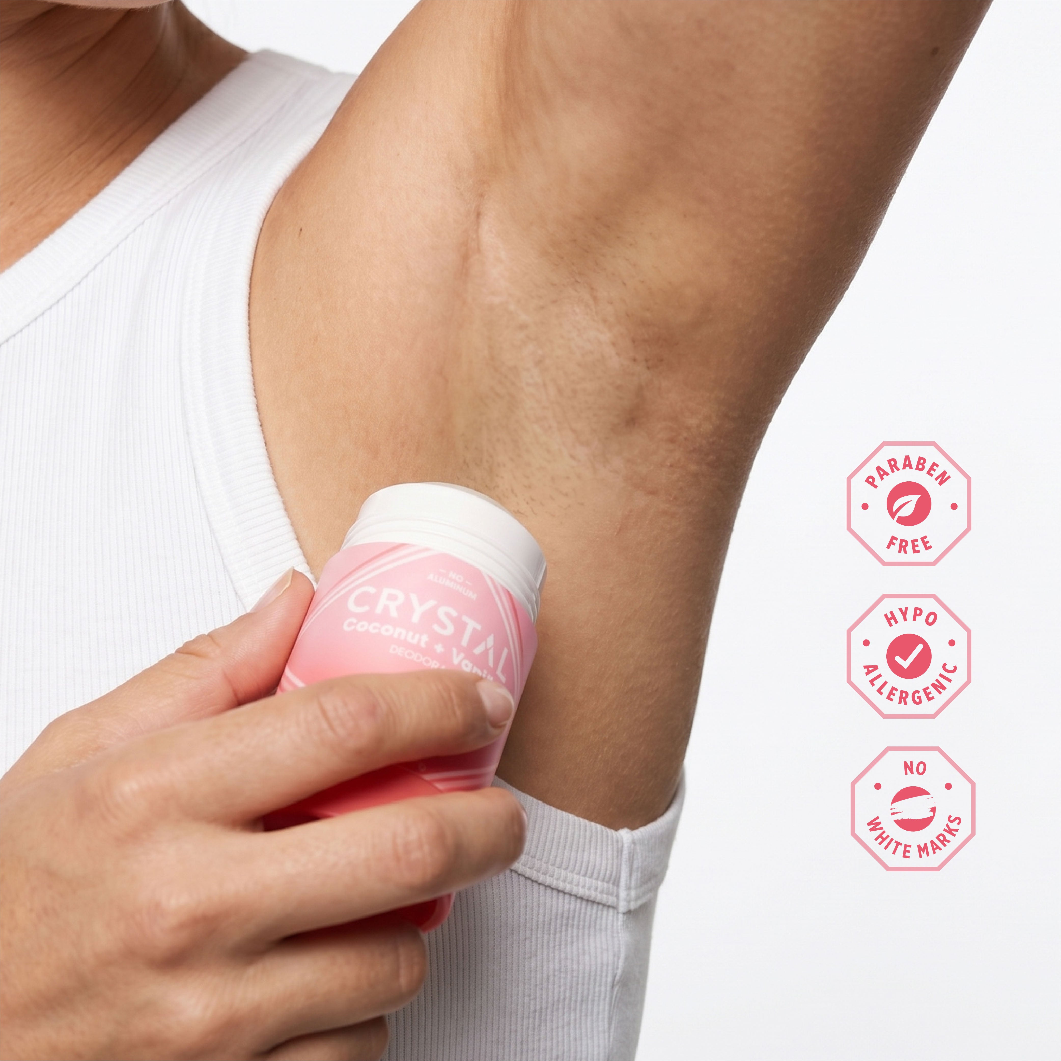Magnesium Enriched Deodorant Coconut + Vanilla – CRYSTAL™ Deodorant