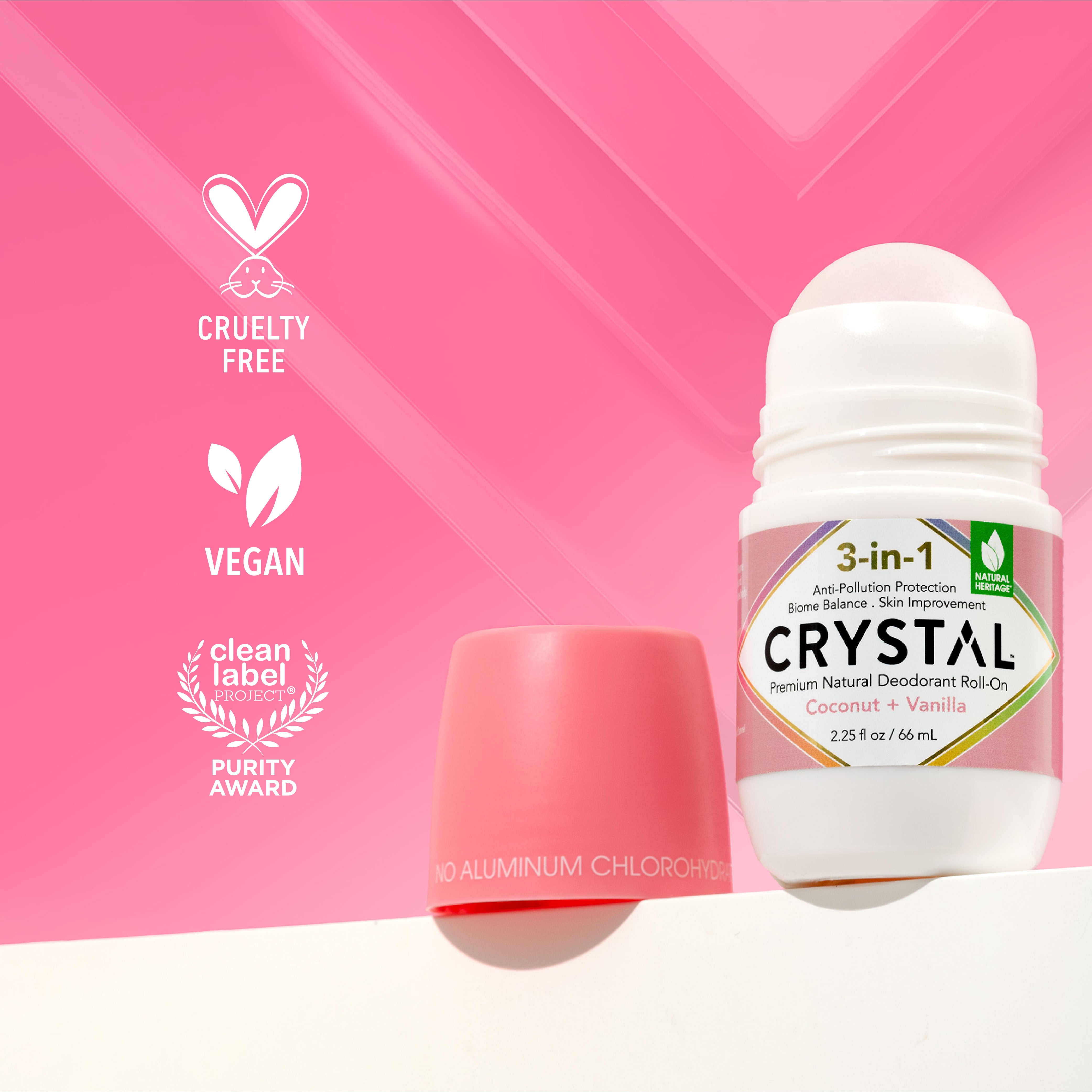 3-in-1 BioHealth Deodorant Roll-on - Coconut + Vanilla