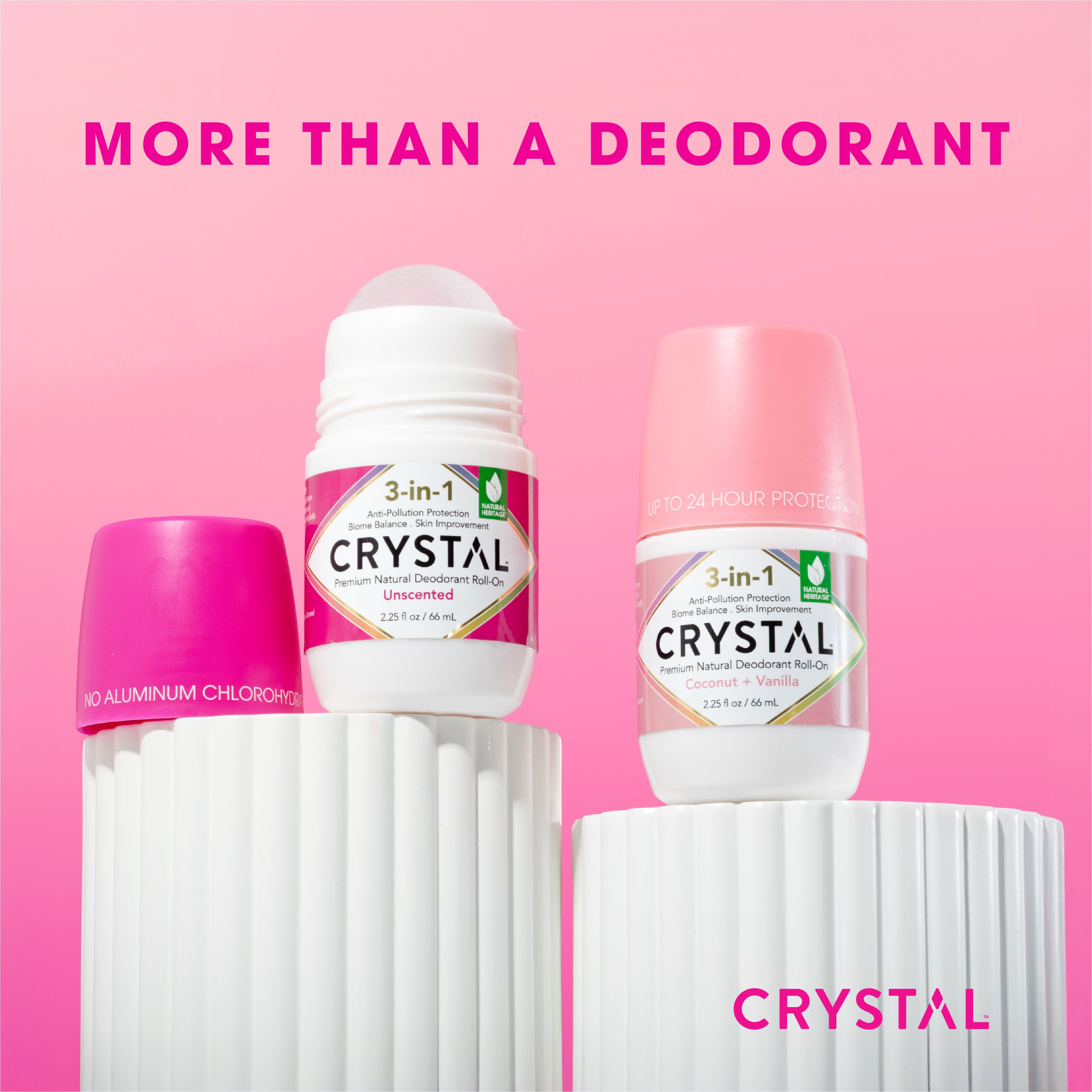 3-in-1 BioHealth Deodorant Roll-on - Coconut + Vanilla