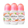 Crystal Coconut & Vanilla Roll-on Deodorant 3 pack on white background