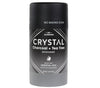 Crystal magnesium enriched deodorant Charcoal Tea Tree in a black cylindrical bottle