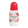 Crystal deodorant roll-on bottle with red cap on a white background