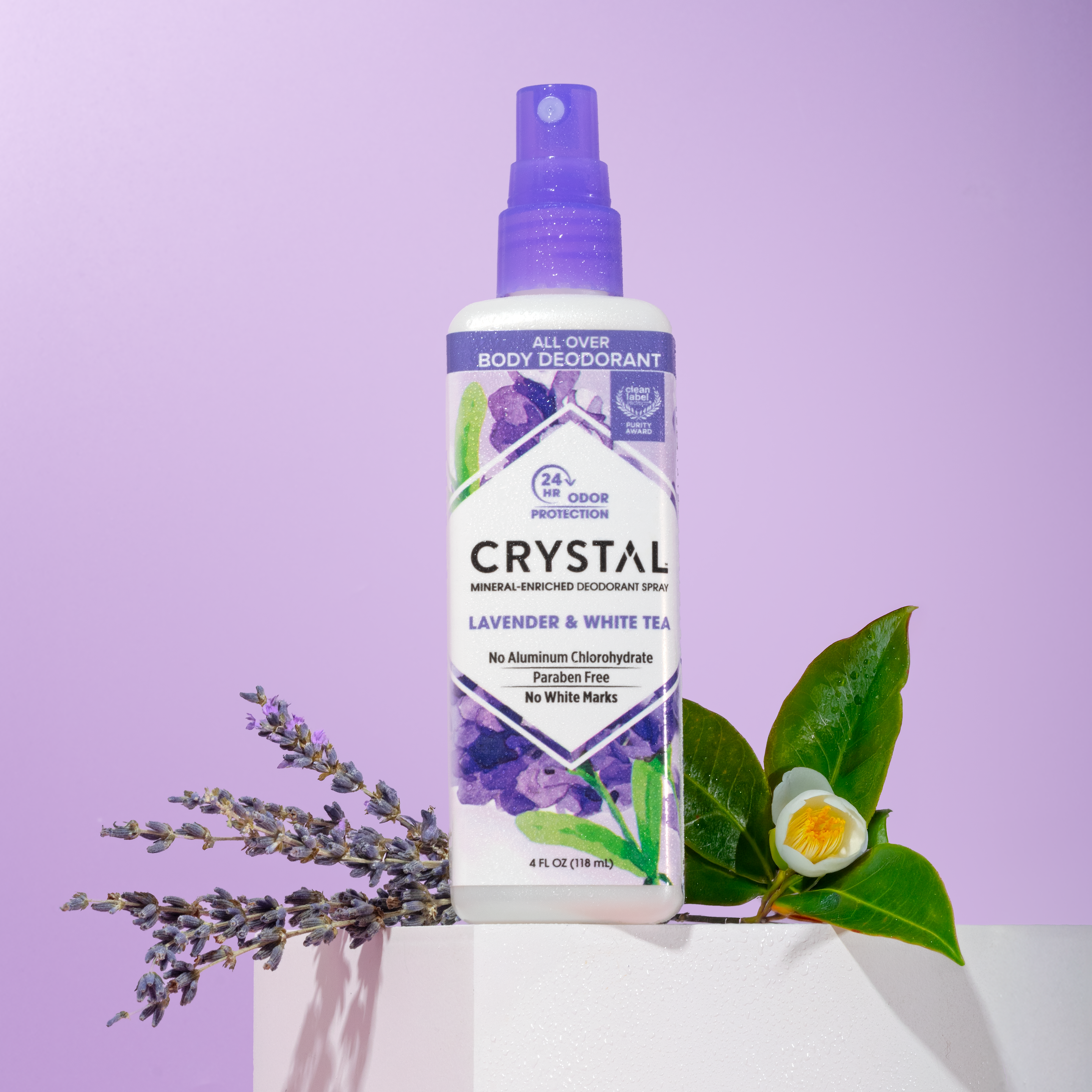 Mineral Deodorant Spray - Lavender & White Tea