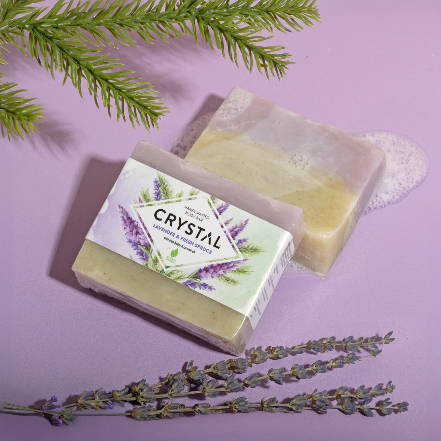Lavender & Fresh Spruce Body Bar