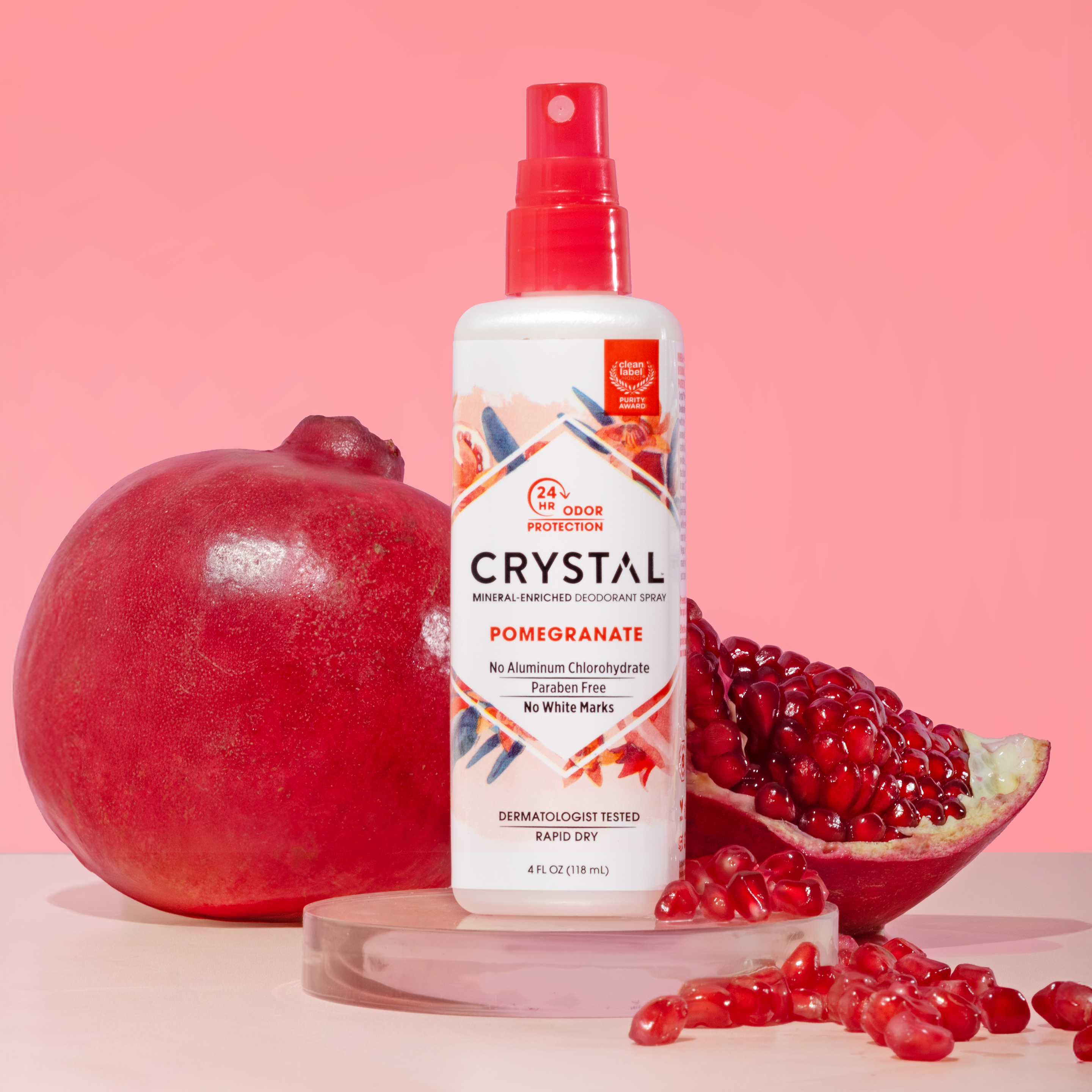 Mineral Deodorant Spray - Pomegranate