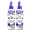 Crystal Lavender and White Tea mineral body spray duo with purple spray caps