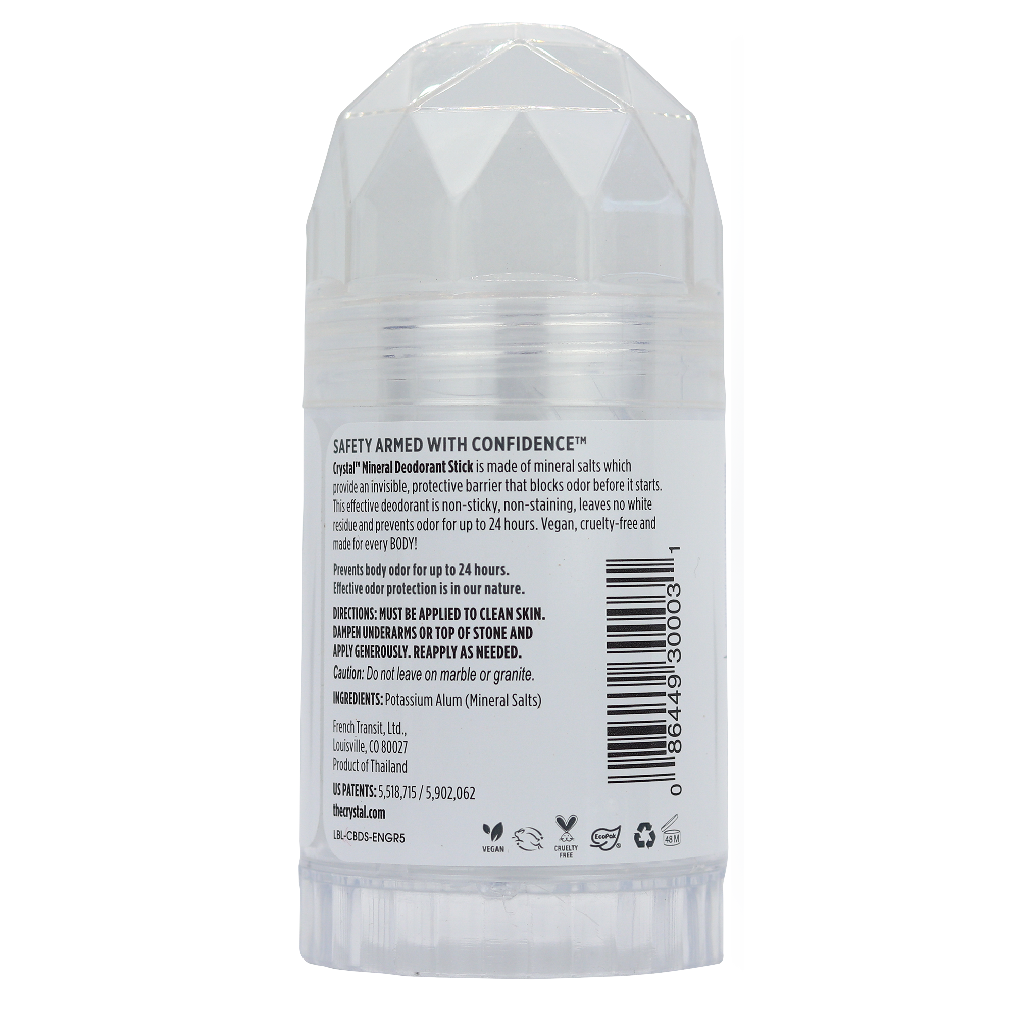 Mineral Deodorant Stick - Unscented