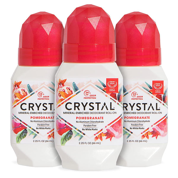 Crystal Deodorant Pomegranate RollOn Mineral Salt Deodorant