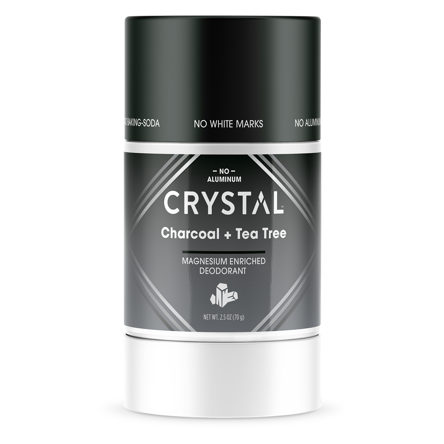 Magnesium Enriched Charcoal + Tea Tree CRYSTAL™ Deodorant